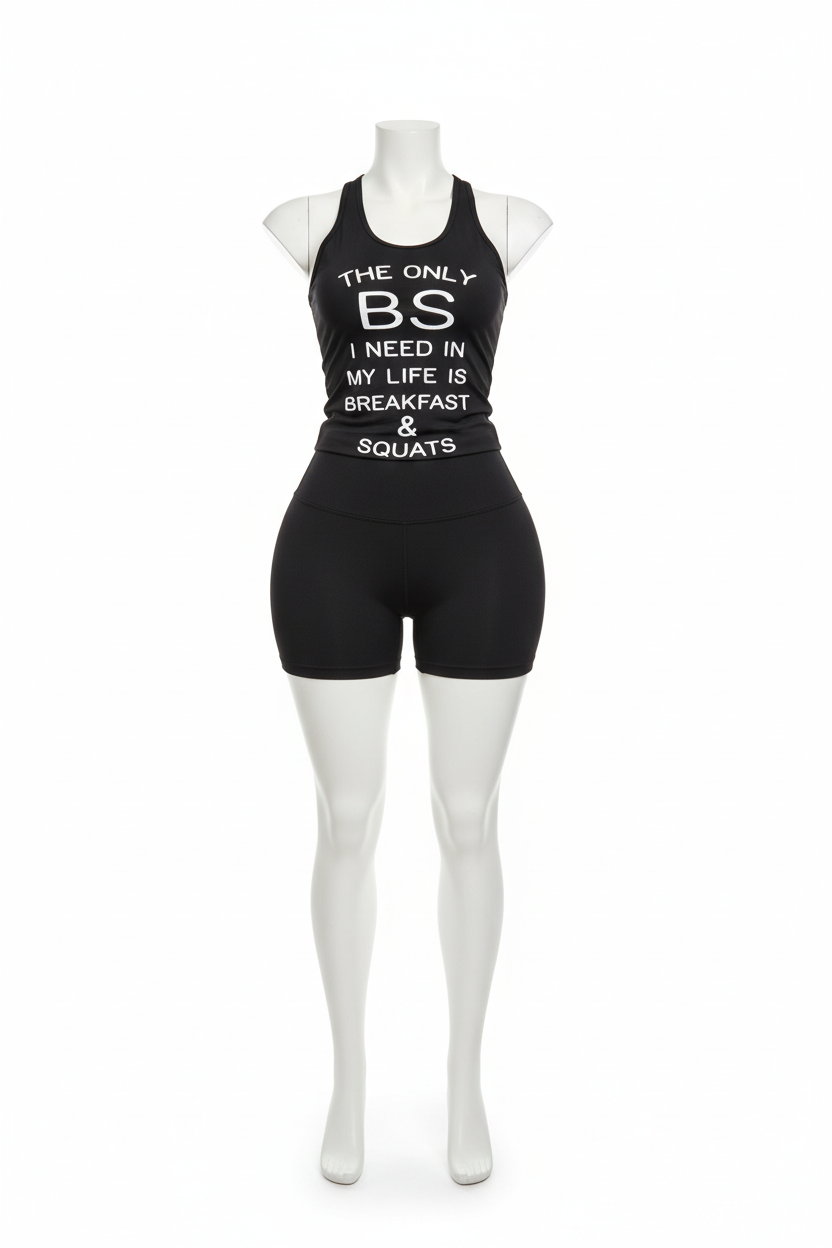 Breakfast N Squats tank top - color 1
