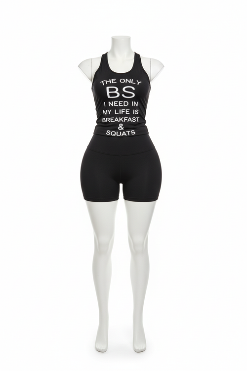 Breakfast N Squats tank top - color 1