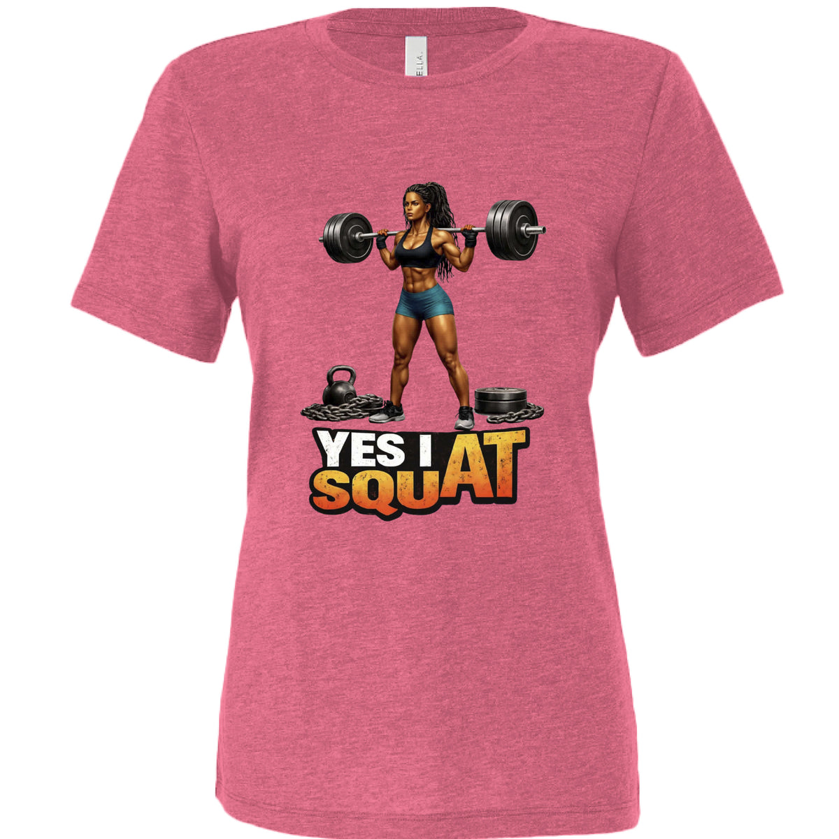 Char Pink Triblend - 6413 - FRONT