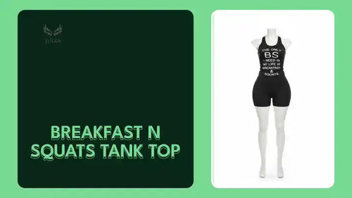 Breakfast N Squats tank top by@Outfy